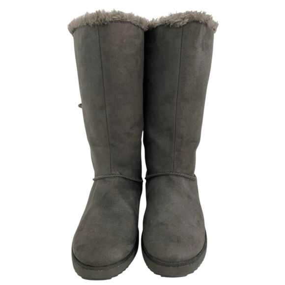 Rampage Women's Faux Fur Suede Knee High Fashion Boots size 7m - Picture 4 of 11